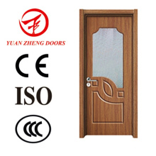 Design de porte en bois moderne Porte de salle de douche en PVC